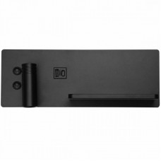 Φωτιστικό Reading Light LED Φωτισμού Εμπρός-Πίσω + USB + Type C Ασύρματη Φόρτιση Μαύρο 4022/L